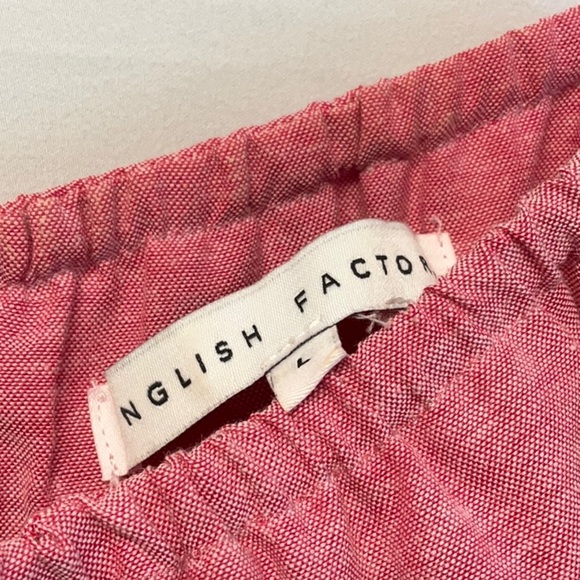 English Factory Color-blocked Tiered Midi Dress L - Picture 3 of 6